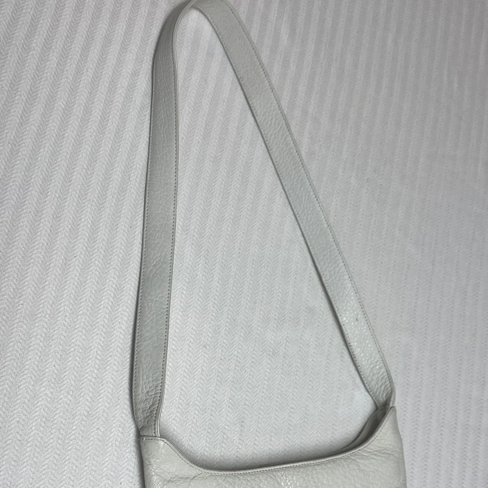 White Leather Purse Pebbled Leather The Sak 90s Classic Shoulder Bag Handbag